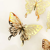 Goldene Schmetterling Wandaufkleber